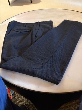 Men’s Navy Houndstooth Dress Pants